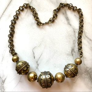 Unique vintage tribal boho necklace